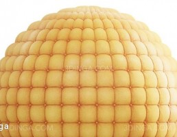 تکسچر چرم نارنجی با لحاف